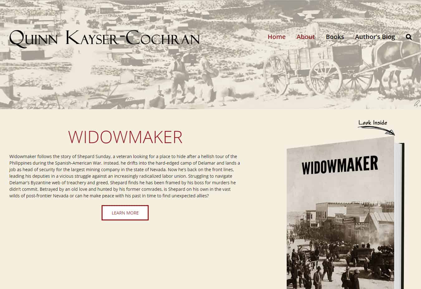Quinn Kayser-Cochran. Author's site designed by CoBa Web Design